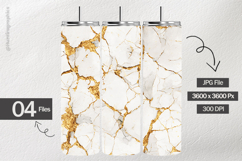 Gold Fractured Marble Digital Papers - 04 variations Product Image 2