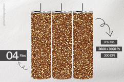 Brown Glitter Digital Papers - 04 variations Product Image 2