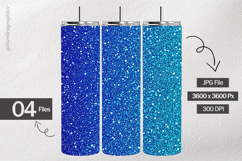 Blue Gradient Glitter Digital Papers - 04 variations Product Image 2