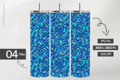 Deep Ocean Glitter Digital Papers - 04 variations Product Image 2