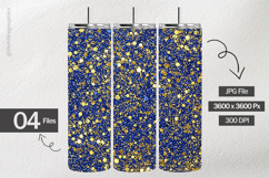 Blue Glitter Digital Papers - 04 variations Product Image 2