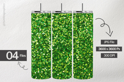 Emerald Green Glitter Digital Papers - 04 variations Product Image 2