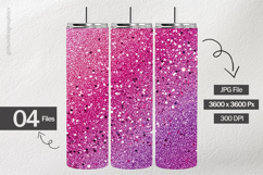 Fuchsia Sparkle Glitter Digital Papers - 04 variations Product Image 2