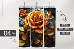 Orange Rose Digital Paper - 04 Variations Product Image 2