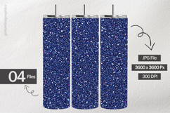 Navy Blue Glitter Digital Papers - 04 variations Product Image 2