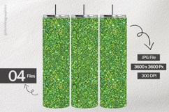 Lime Green Glitter Digital Papers - 04 variations Product Image 2