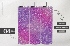 Lavender Pink Glitter Digital Papers - 04 variations Product Image 2
