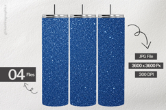 Navy Blue Glitter Digital Papers - 04 variations Product Image 2