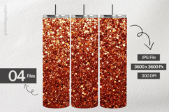 Brown Glitter Digital Papers - 04 variations Product Image 2