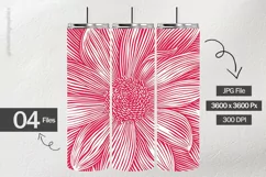 Pink Flowers Digital Papers - 04 Variations Product Image 2