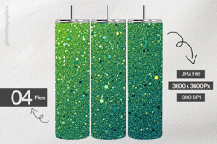 Emerald Ocean Chunky Glitter Digital Papers - 04 variations Product Image 2