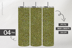 Golden Olive Glitter Digital Papers - 04 variations Product Image 2