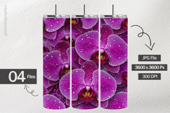 Floral Glitter Digital Papers - 04 variations Product Image 2