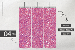 Fuschia Ombre Frost Digital Papers - 04 variations Product Image 2