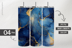 Dark Navy Ink Digital Papers - 04 Variations Product Image 2