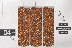 Brown Glitter Digital Papers - 04 variations Product Image 2