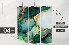 Emerald Green Ink Digital Papers - 04 Variations Product Image 2