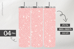 Peach Shine Glitter Digital Papers - 04 Variations Product Image 2
