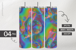 Iridescent Liquid Blobs Digital Papers - 04 Variations Product Image 2