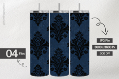 Black Damask Digital Papers - 04 Variations Product Image 2