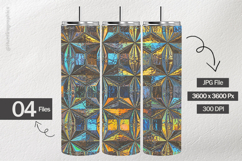 Iridescent Hexagonal Radial Foil Digital Papers Product Image 2