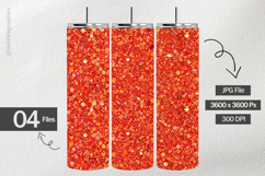 Light Red Glitter Digital Papers - 04 variations Product Image 2