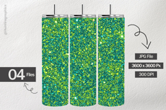 Lime Green Glitter Digital Papers - 04 variations Product Image 2