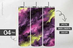 Nebula Violet Scarlet Flame Digital Papers - 04 variations Product Image 2