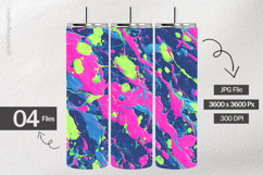 Neon Pink Electric Blue Acid Green Digital Papers - 04 varia Product Image 2