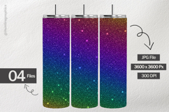 Rainbow Glitter Digital Papers - 04 Variations Product Image 2