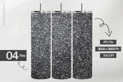 Charcoal Gray Glitter Digital Papers - 04 variations Product Image 2