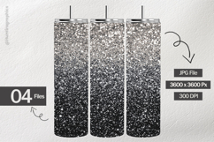 Black Silver Gradient Digital Papers - 04 variations Product Image 2