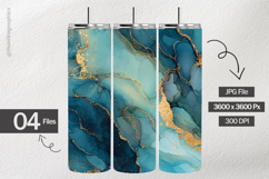 Aqua Waves Digital Papers - 04 variations Product Image 2