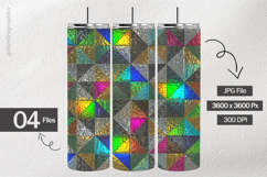 Iridescent Geometric Digital Papers - 04 Variations Product Image 2