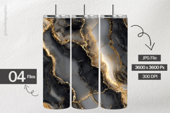 Obsidian Gilded Digital Papers - 04 variations Product Image 2