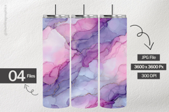 Lavender &amp; Pink Marble Digital Papers - 04 Variations Product Image 2