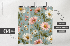 Mini Daisies Digital Papers - 04 Variations Product Image 2