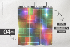 Bright Metallic Rainbow Digital Papers - 04 variations Product Image 2