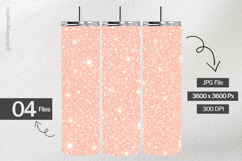 Peach glow Glitter Digital Papers - 04 Variations Product Image 2