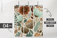 Boho Bloom Digital Papers - 04 Variations Product Image 2