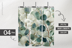 Green Petals Digital Papers - 04 Variations Product Image 2