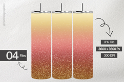 Crimson Ombre Glitter Digital Papers - 04 vari Product Image 2