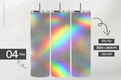 Frosted Iridescent Rainbow Glass Digital Papers Product Image 2