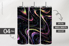 Neon Holographic Swirl Digital Papers - 04 variations Product Image 2