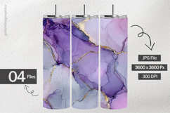 Lavender &amp; Silver Ink Digital Papers - 04 Variations Product Image 1
