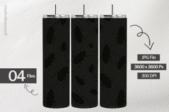 Cockroach Silhouttes Digital Papers - 04 Variations Product Image 2