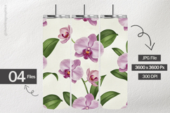 Orchid Flower Digital Papers - 04 Variations Product Image 2