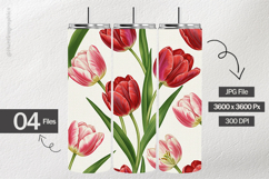 Tulip Flower Digital Papers - 04 Variations Product Image 2