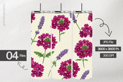 Verbena Flower Digital Papers - 04 Variations Product Image 2
