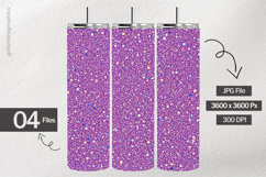 Amethyst Crystal Glitter Digital Papers - 04 variations Product Image 2